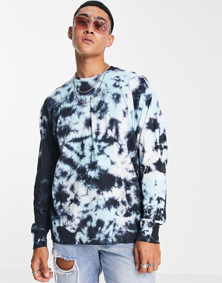 Levi's Skateboarding Graphic Box Long Sleeve T-shirt In Abstract Blue/black Print-multi