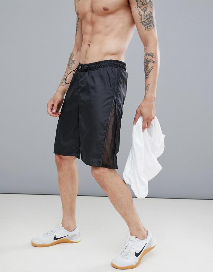 Ds Actv Running Mesh Gym Shorts - Black