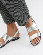 Sofie Schnoor Silver Studded Sandals - Silver