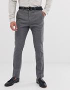 River Island Suit Pants In Gray