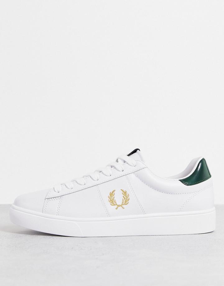 Fred Perry Spencer Leather Tab Sneakers In White