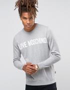 Love Moschino Logo Sweater - Gray