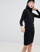 B.young Roll Neck Sweater Dress - Black