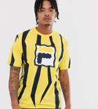 Fila Mob Zig Zag T-shirt In Yellow Exclusive At Asos - Yellow