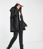 Vero Moda Tall Coated Jacket In Black