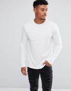 New Look Long Sleeve Top In White - White