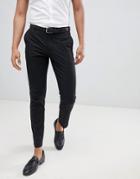 Burton Menswear Skinny Fit Pants In Black - Black