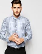 Asos Smart Shirt In Long Sleeve With Gingham Check