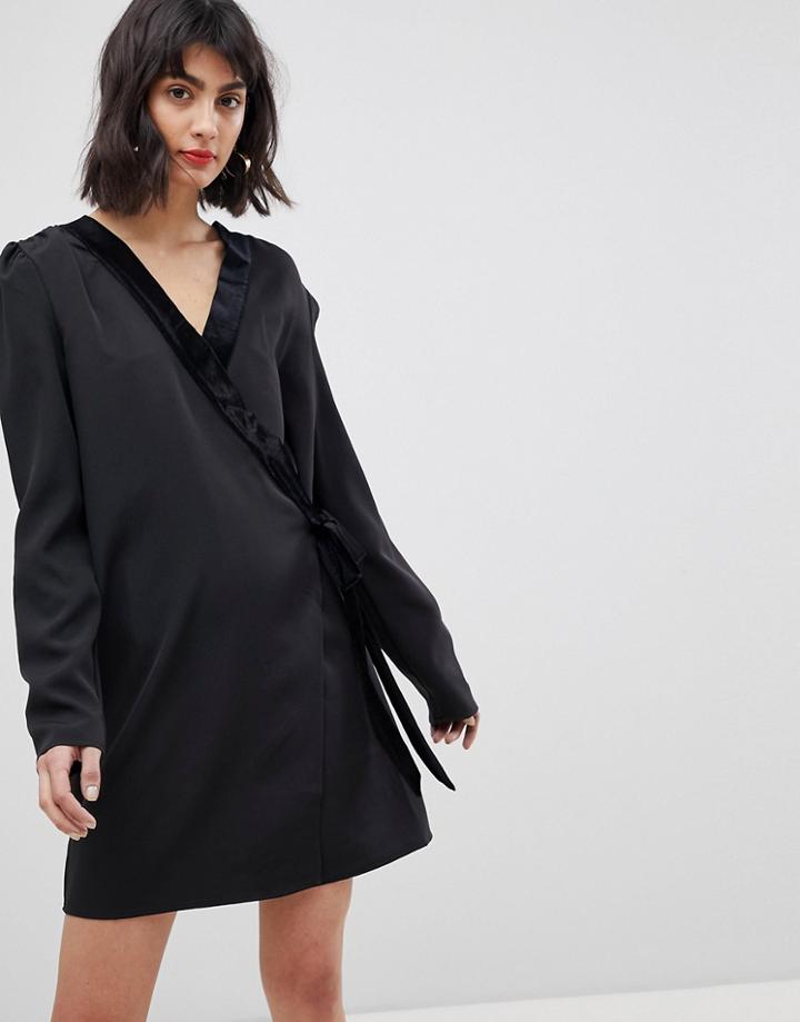 Vero Moda Tux Wrap Dress - Black