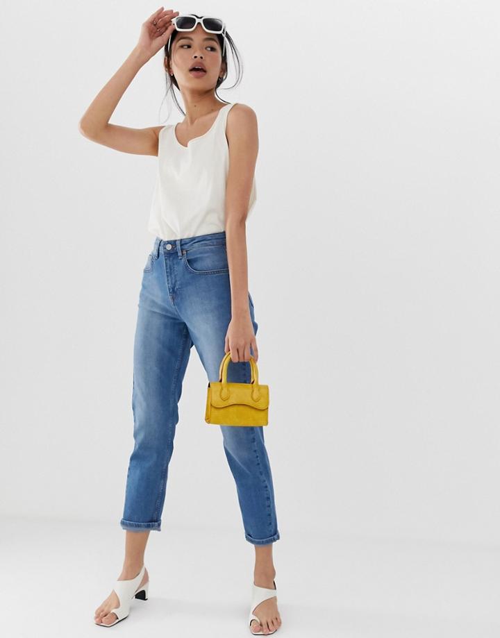 Northmore Denim Organic Cotton Super High-waist Mom Jean-blue
