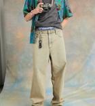 Collusion X014 90s Baggy Dad Jeans In Acid Brown Wash-blues