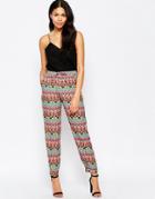 Mela Loves London Multi Colored Print Pant - Multi