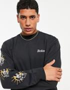 Dickies Bettles Long Sleeve T-shirt In Black