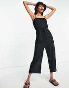 Vero Moda Strappy Jumpsuit In Black