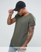 G-star Be Raw T-shirt Vontoni Longline Loose Fit Crew Washed Out In Green - Green
