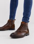 River Island Desert Boot In Brown