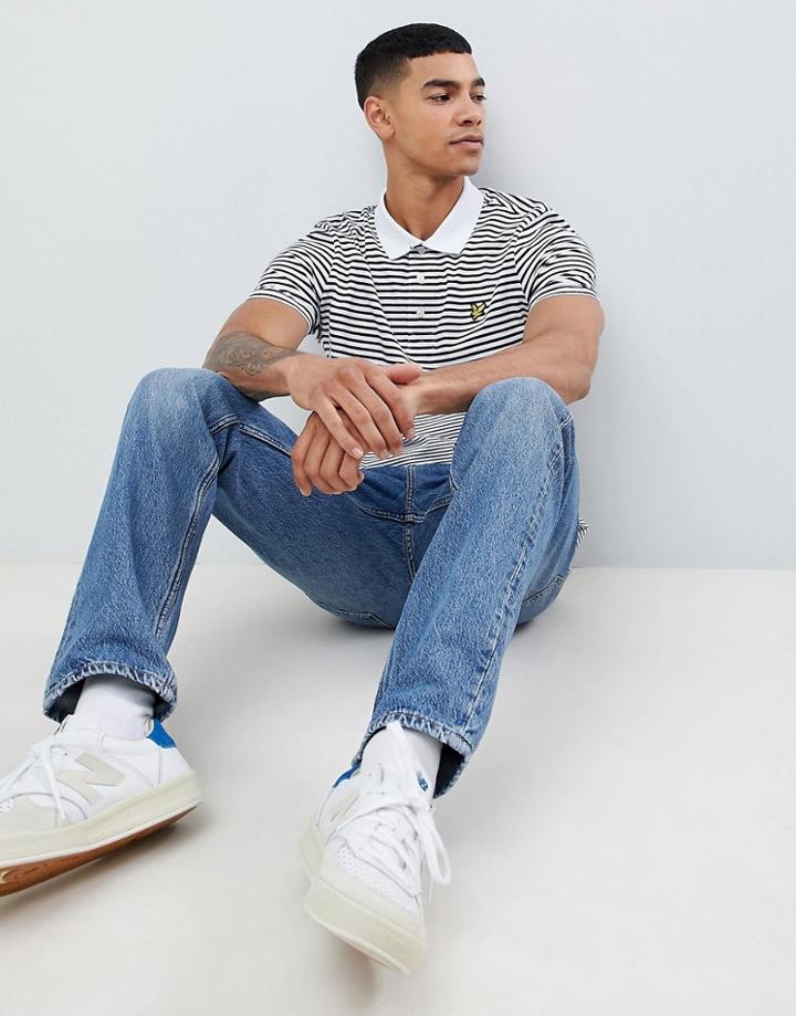 Lyle & Scott Stripe Polo Shirt - Navy