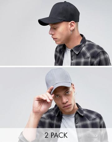 Gregorys 2 Pack Caps Black/gray - Multi