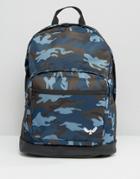 Bravesoul Camo Backpack With Front Pocket - Gray