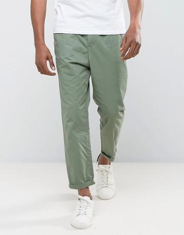 Tom Tailor Cropped Chino - Green