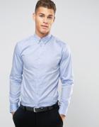Selected Homme Formal Shirt With Button Down Collar - Blue