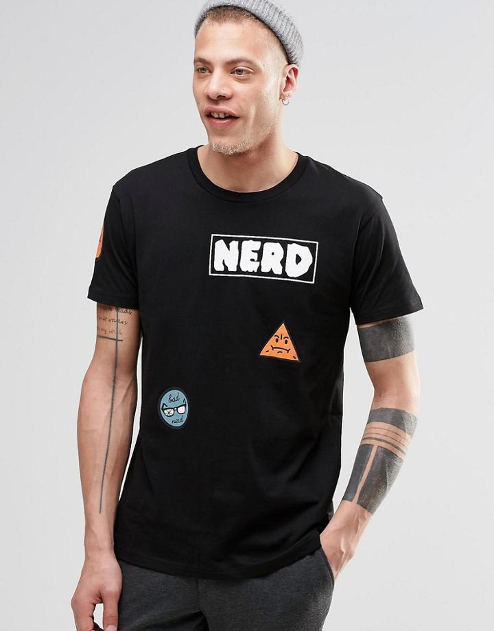Cheap Monday Standard T-shirt Cool Patched Black - Black