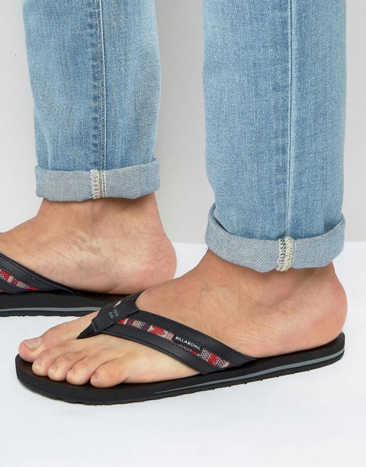Billabong Super Tubes Flip Flops - Black