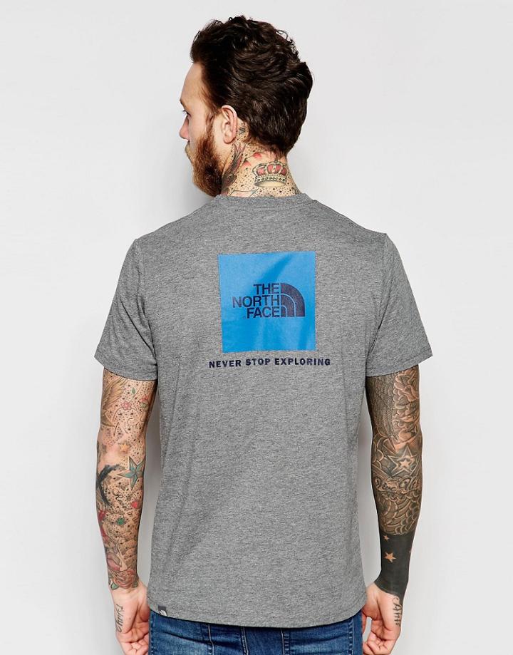 The North Face T-shirt With Box Logo - Grey