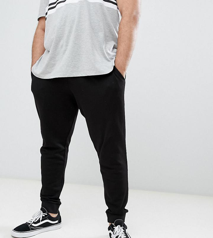 Jack & Jones Essentials Plus Size Joggers - Black