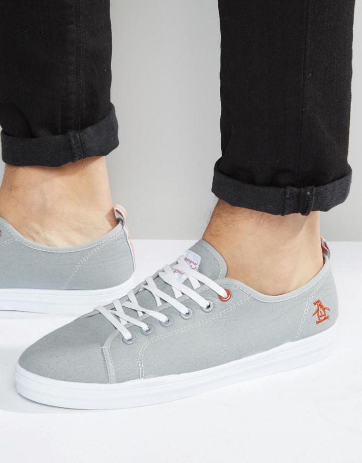 Original Penguin Faze Sneakers In Canvas - Gray