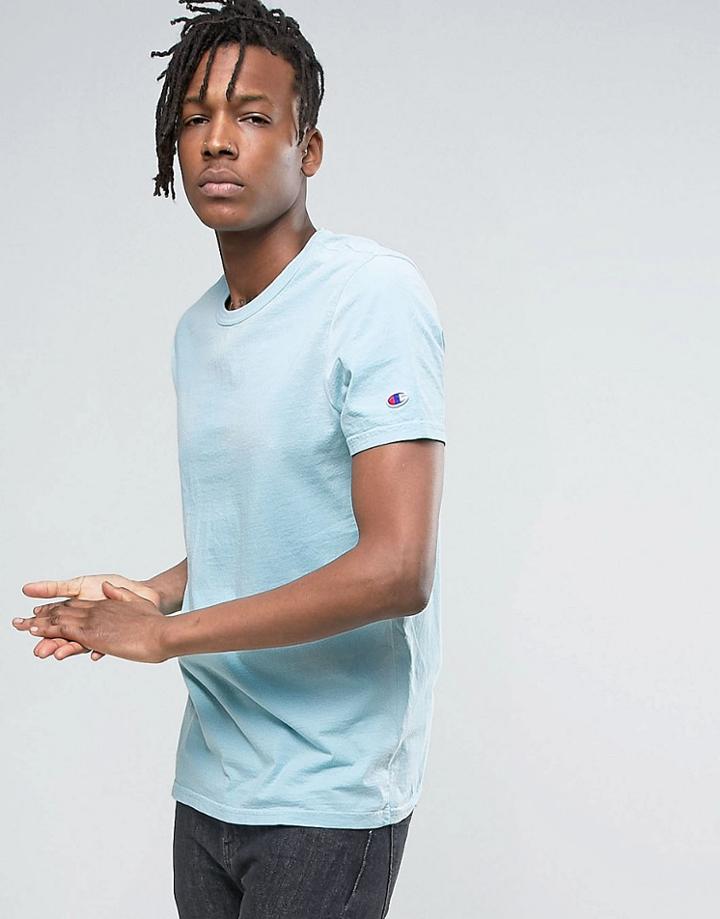 Champion T-shirt With Sleeve Logo - Blue