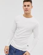 Burton Menswear T-shirt In White Rib - White