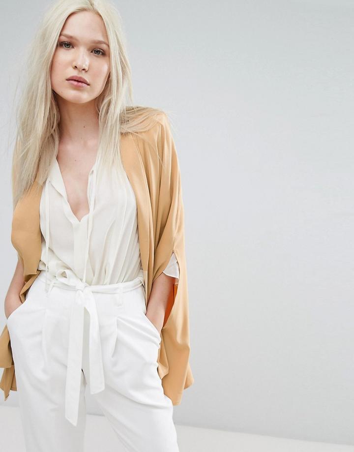 Unique 21 Cape Vest - Tan