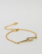 Cc Skye Love Bolt Bracelet - Gold