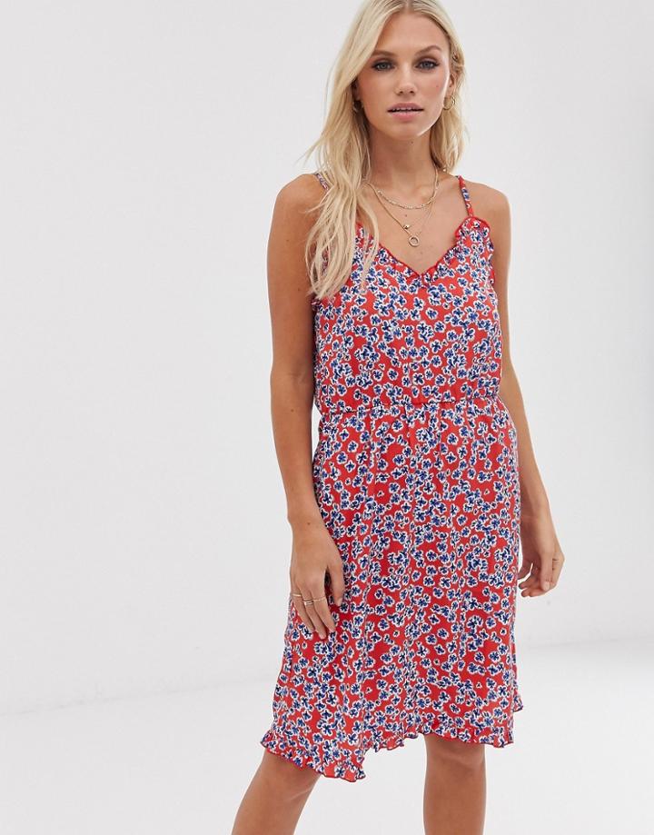 Vero Moda Floral Cami Skater Dress-multi