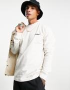 Dickies Bettles Long Sleeve T-shirt In Ecru-white