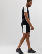 D-struct Cut And Sew Panel Short - Black