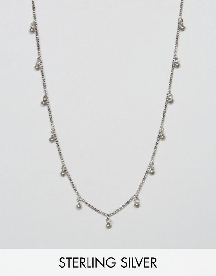 Fashionology Sterling Silver Multi Disc Chain Necklace - Silver