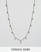 Fashionology Sterling Silver Multi Disc Chain Necklace - Silver