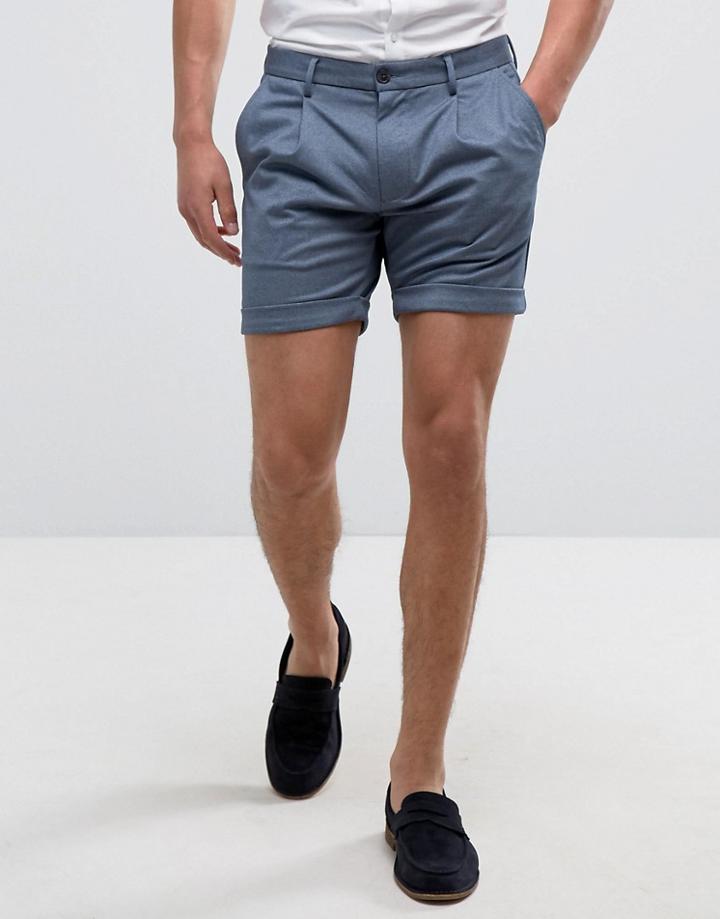 Selected Homme Tapered Tailored Short - Blue