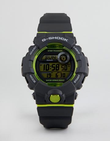 G-shock Step Tracker Digital Silicone Watch In Black - Black