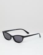 New Look Thin Cateye Sunglasses - Black