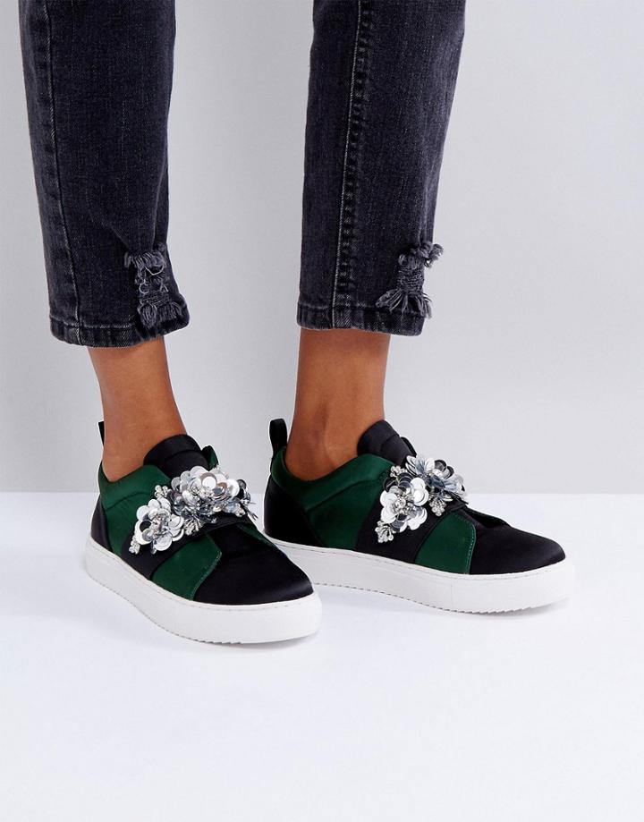 Asos Desert Rose Embellished Sneakers - Multi