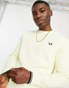 Fred Perry Crewneck Sweatshirt In Yellow