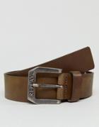 Replay Brown Leather Belt - Brown