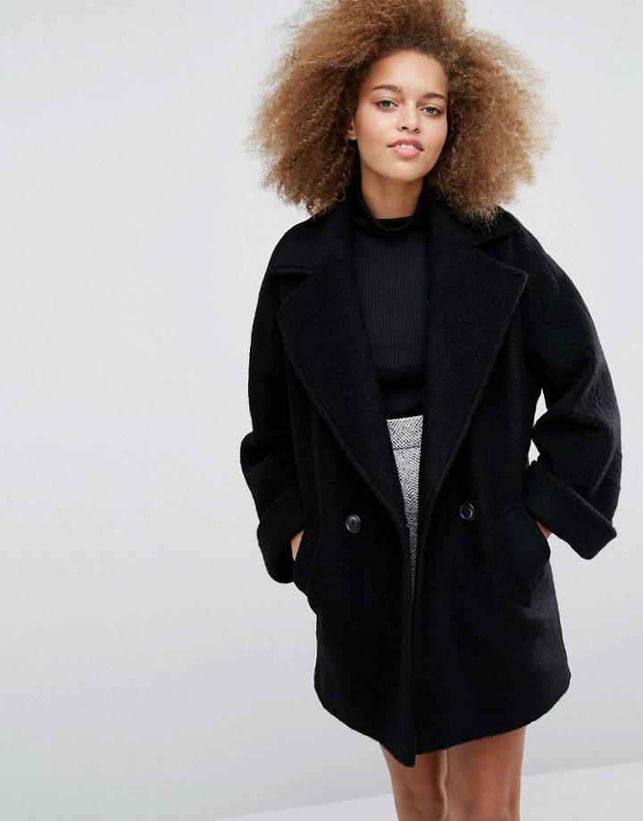 Helene Berman Tessa Coat In Classic Black - Black