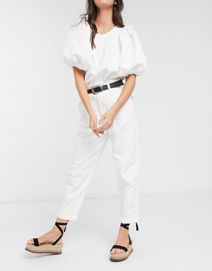 New Look Ovoid Shape Pants In Stone-neutral