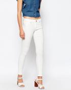 Lost Ink White Skinny Jeans - White