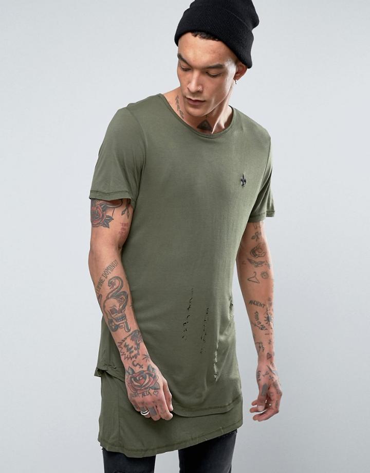 Criminal Damage Nate T-shirt - Green