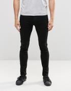 Jack & Jones Super Stretch Skinny Fit Jeans - Black